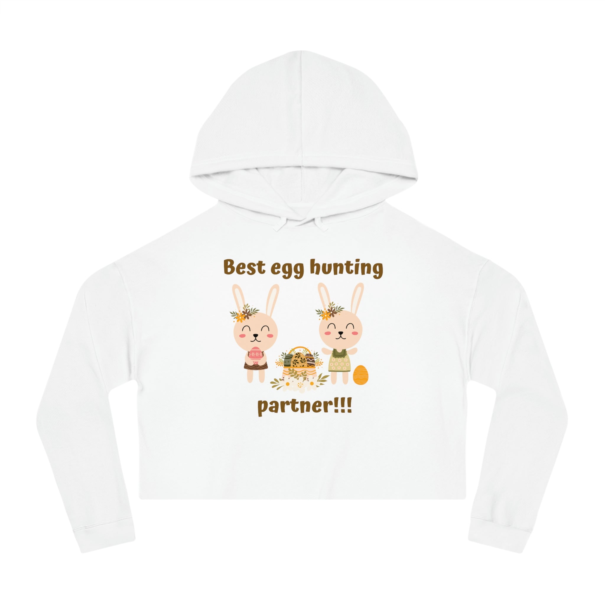 Egg Easter Partner Women’s Cropped Hooded Sweatshirt