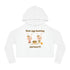 Egg Easter Partner Women’s Cropped Hooded Sweatshirt