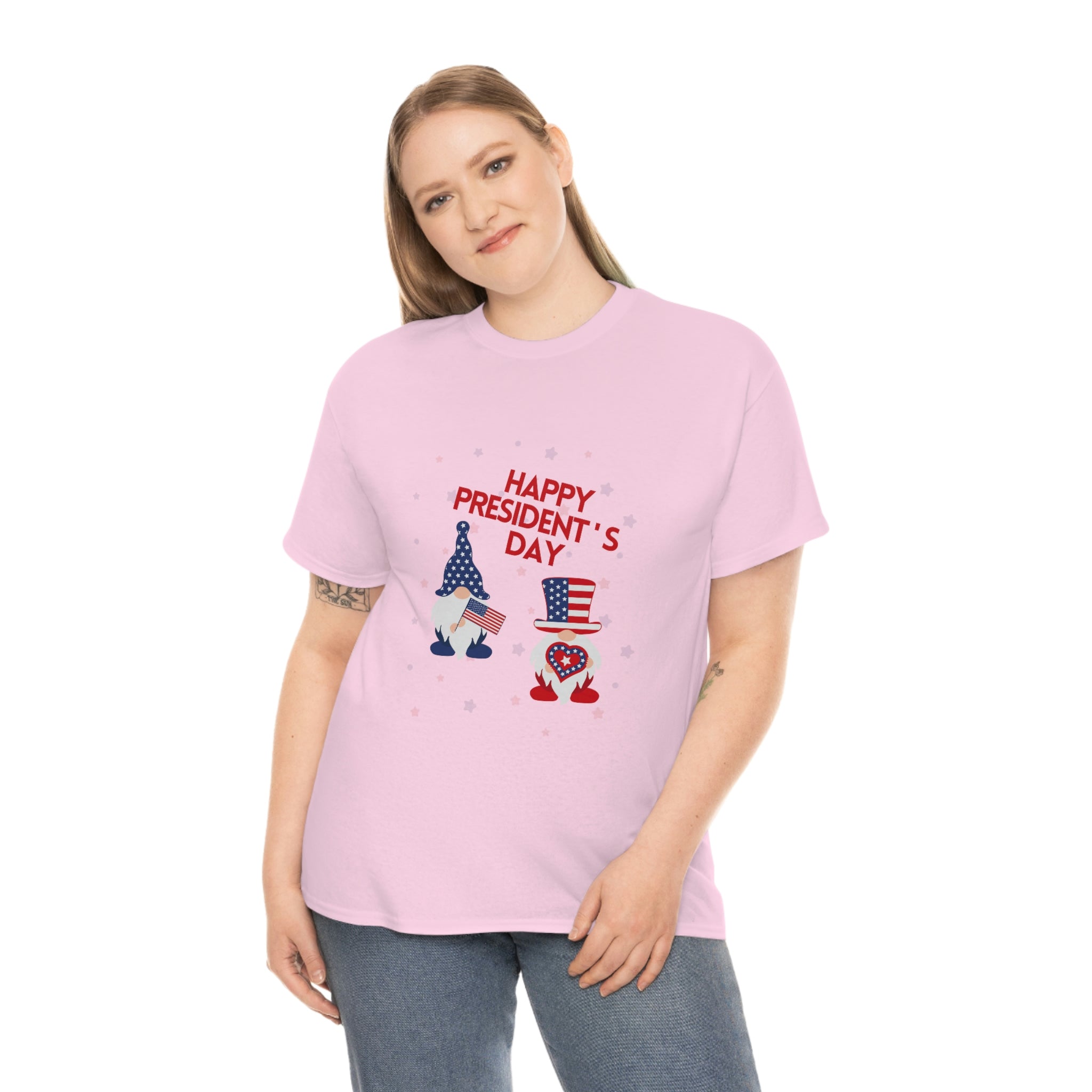 Happy President's Day Gnome Unisex Heavy Cotton Tee