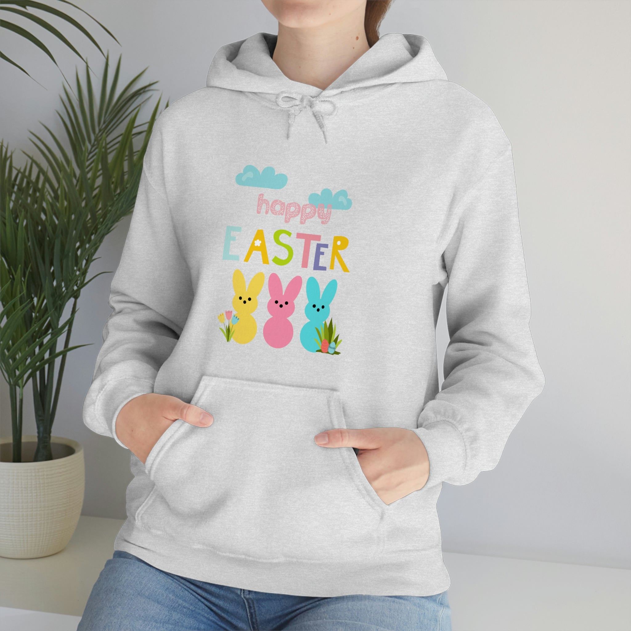 Happy Easter Bunny Unisex Heavy Blend™ Hooded Sweatshirt