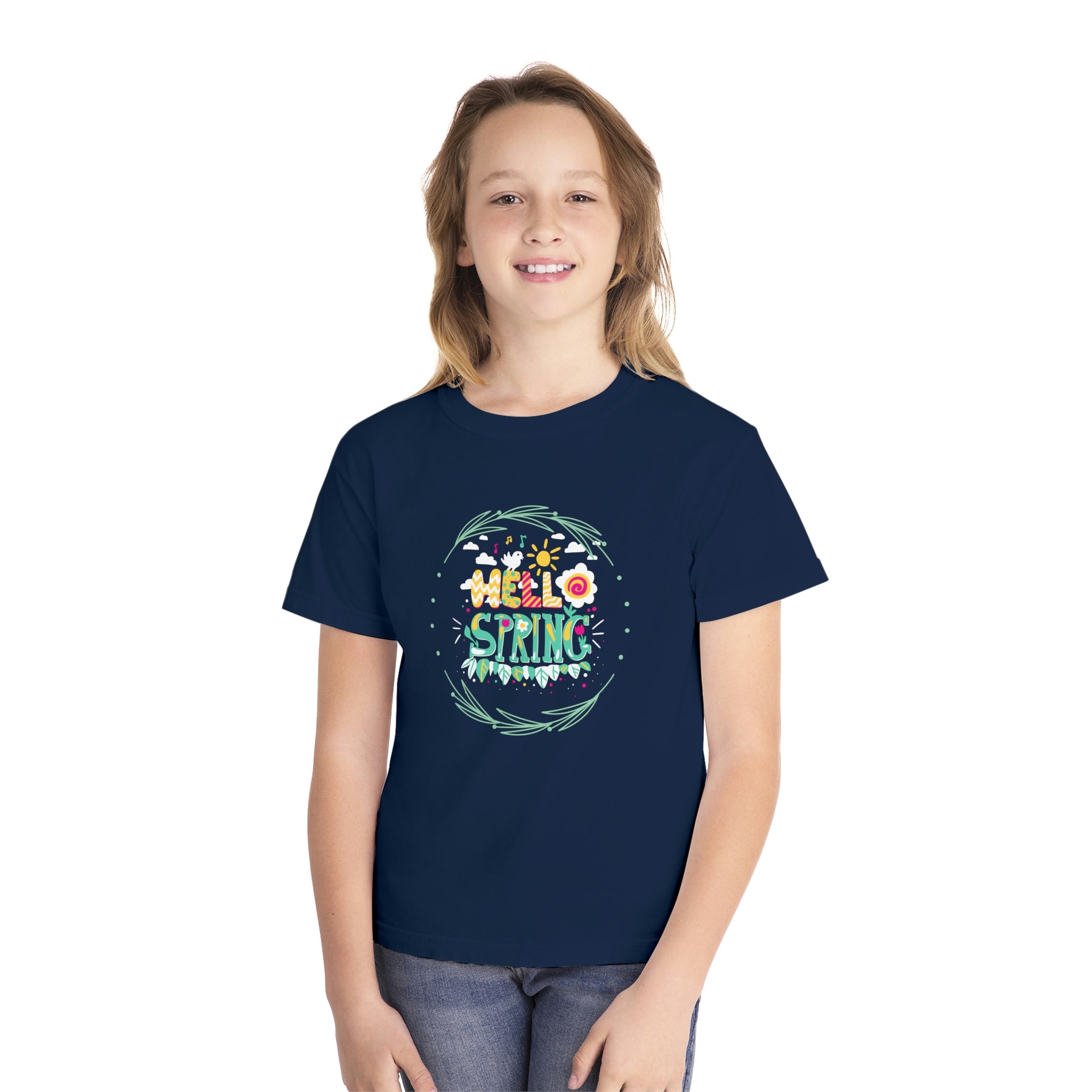 Hello Spring Youth Midweight Tee