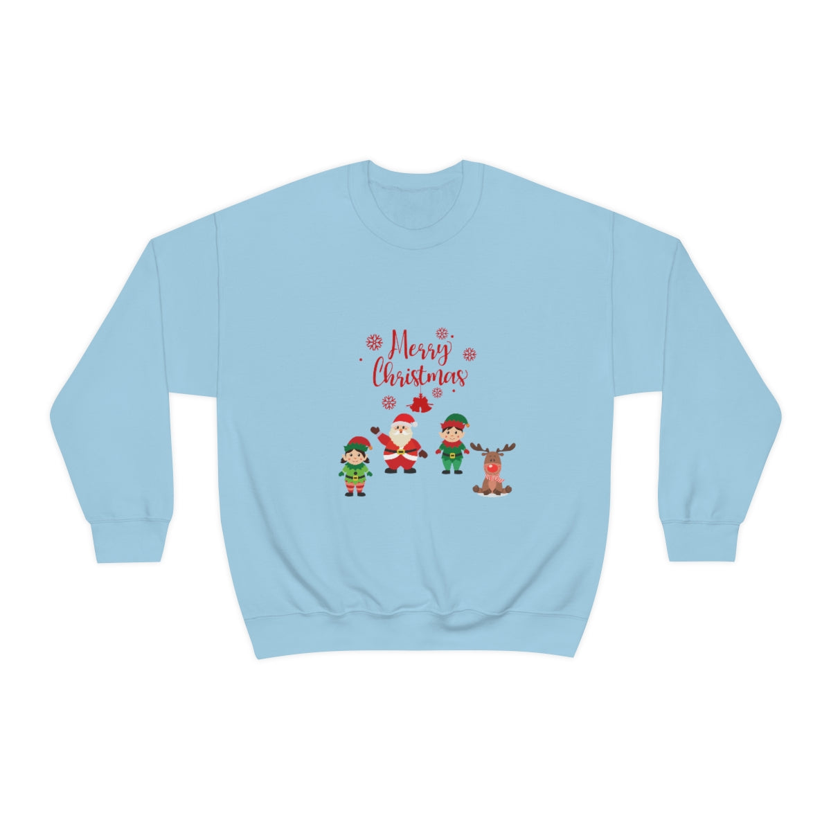 Merry Christmas From Santa & Helpers Unisex Heavy Blend™ Crewneck Sweatshirt