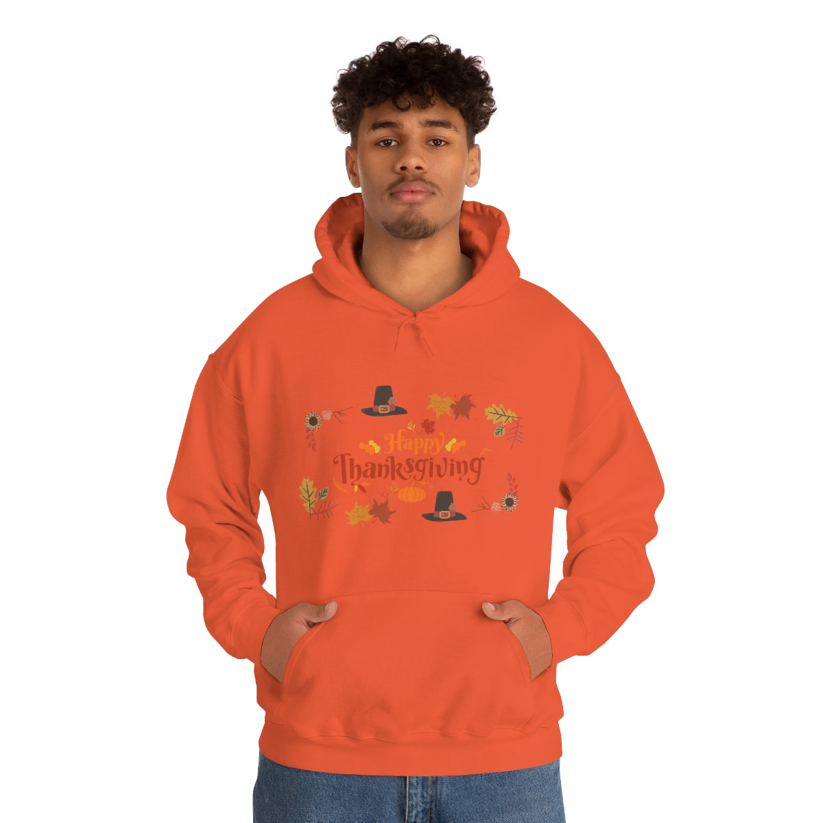 Happy Thanksgiving Unisex Heavy Blend™ Hooded Sweatshirt