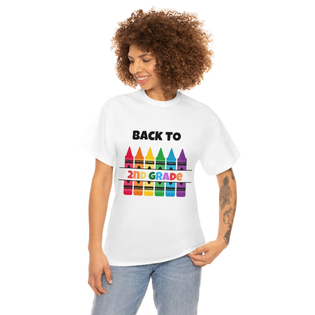 Back to 2nd Grade Unisex Heavy Cotton Tee