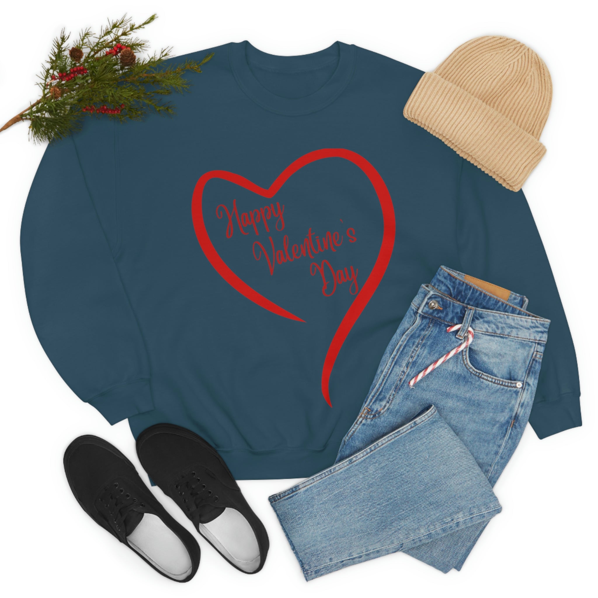 Happy Valentine's Day Unisex Heavy Blend™ Crewneck Sweatshirt