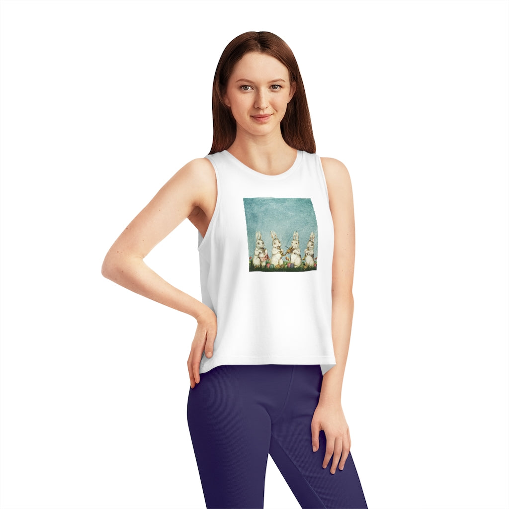 Easter Bunnies Women's Dancer Cropped Tank Top