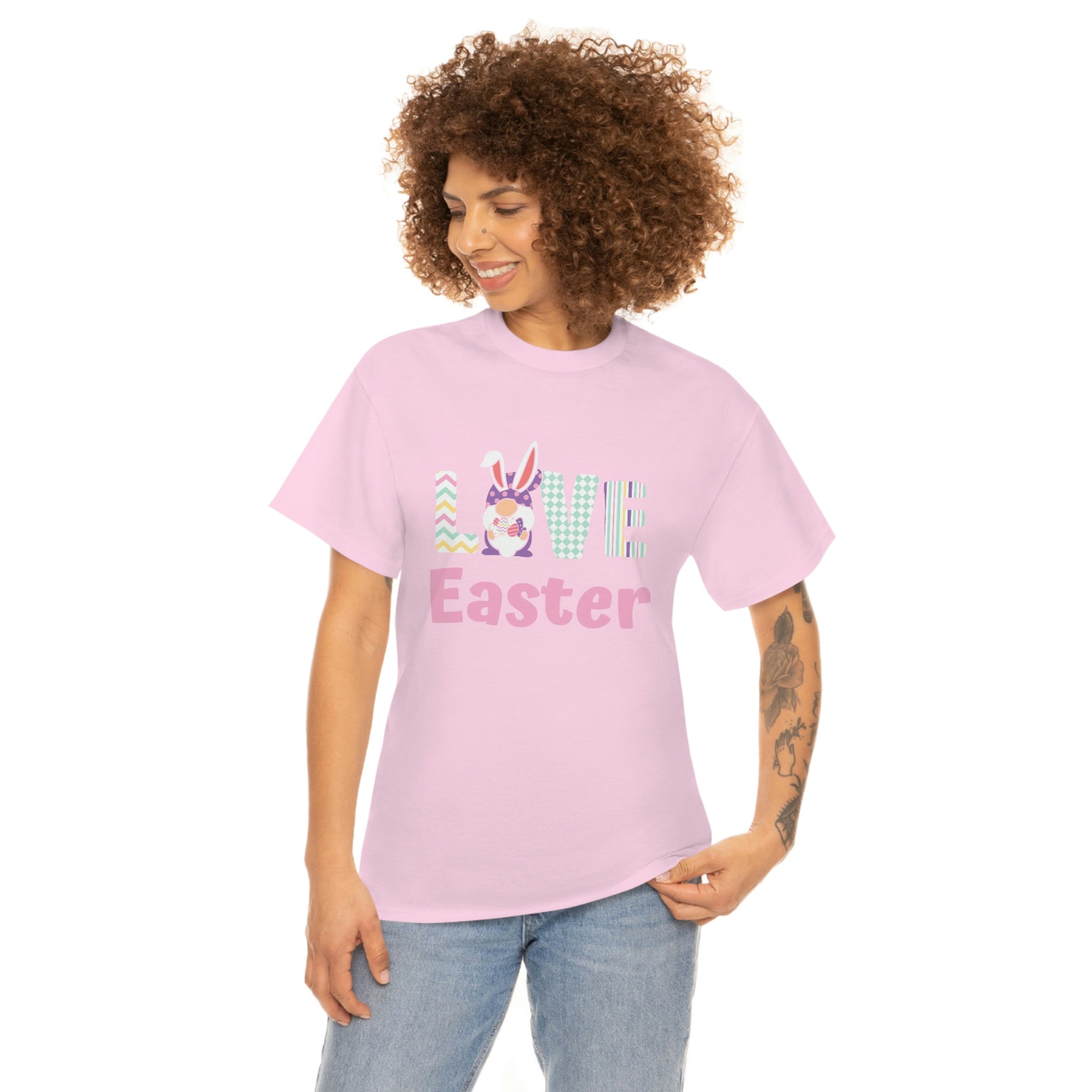 Gnome Love Easter Unisex Heavy Cotton Tee