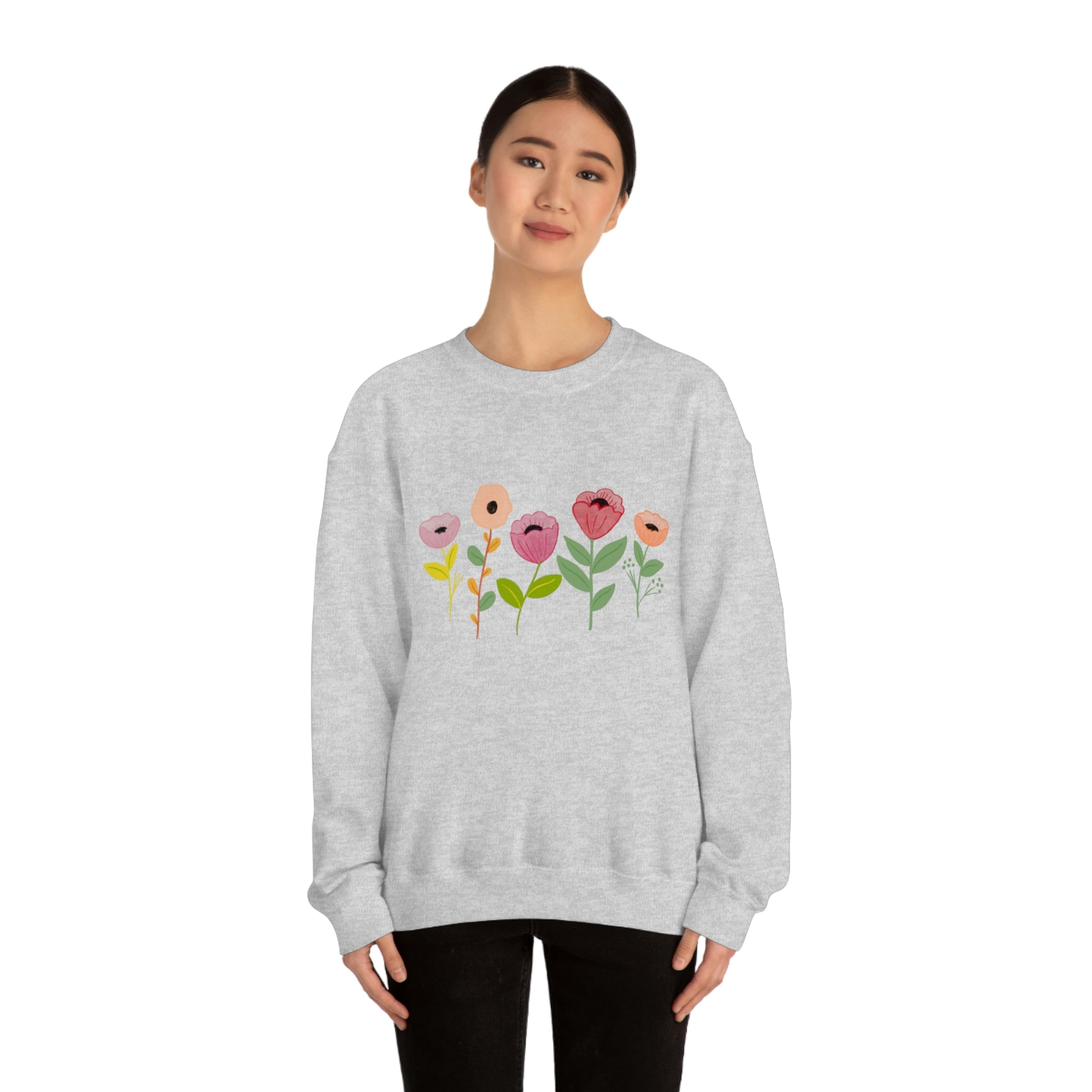 Spring Flowers Unisex Heavy Blend™ Crewneck Sweatshirt