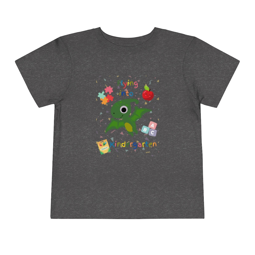 Flying Into Kindergarten Toddler Short Sleeve Tee