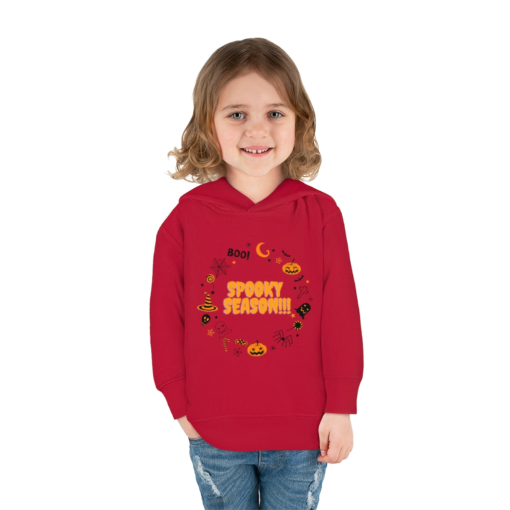 Spooky Season Boo!! Toddler Pullover Fleece Hoodie