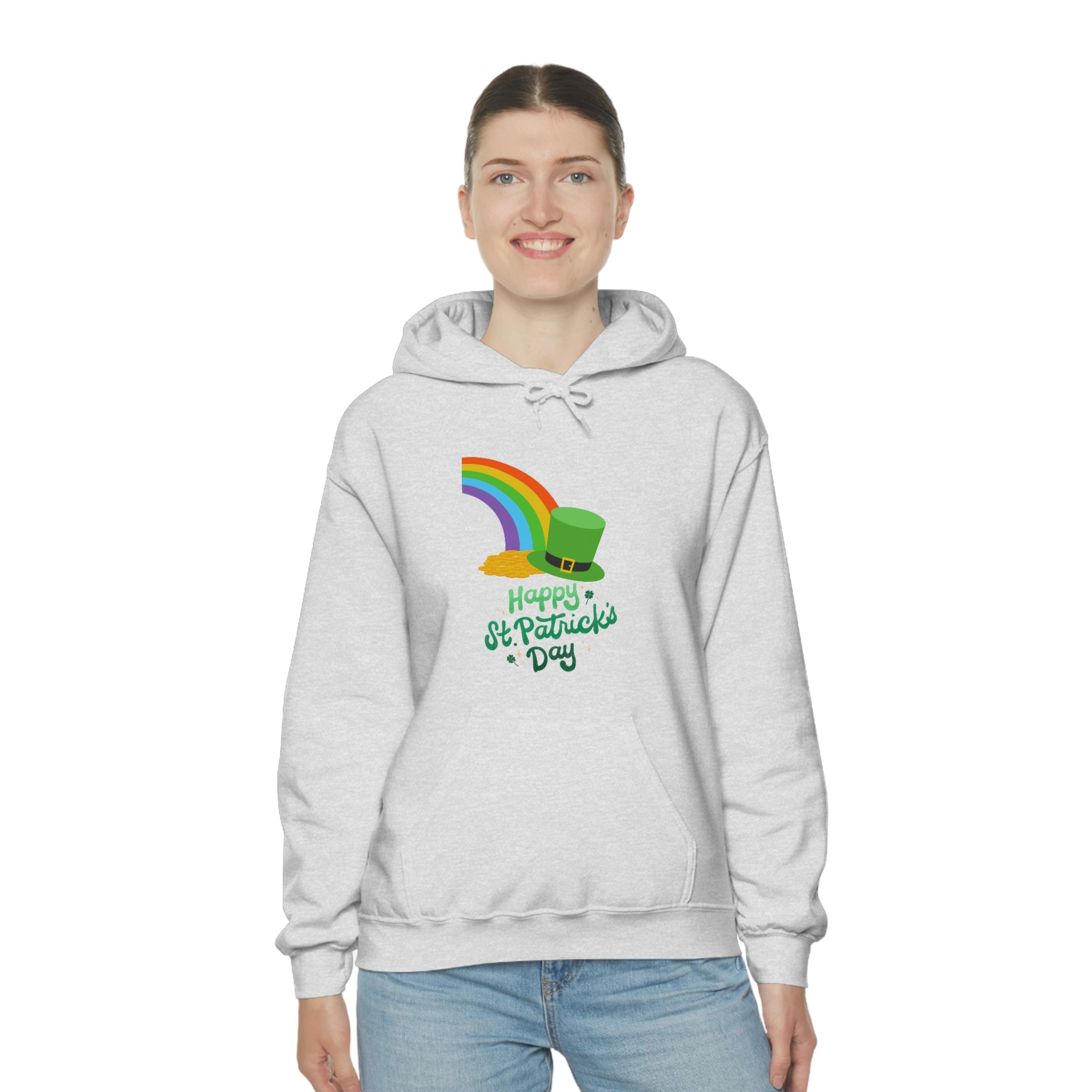 Happy Saint Patrick Day Unisex Heavy Blend™ Hooded Sweatshirt