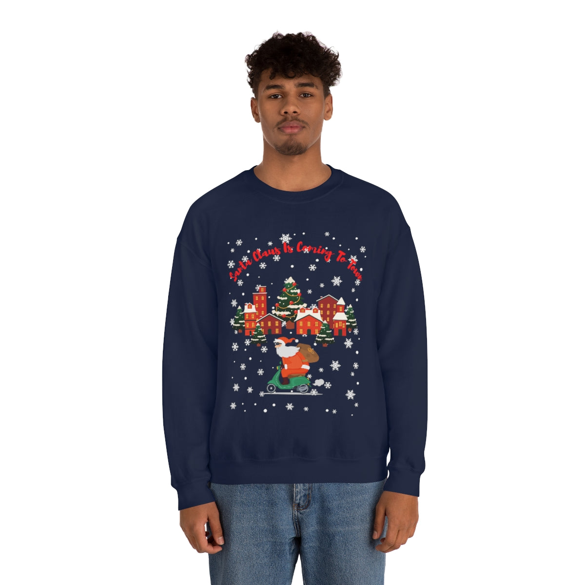 Santa Claus Is Coming To Town Unisex Heavy Blend™ Crewneck Sweatshirt