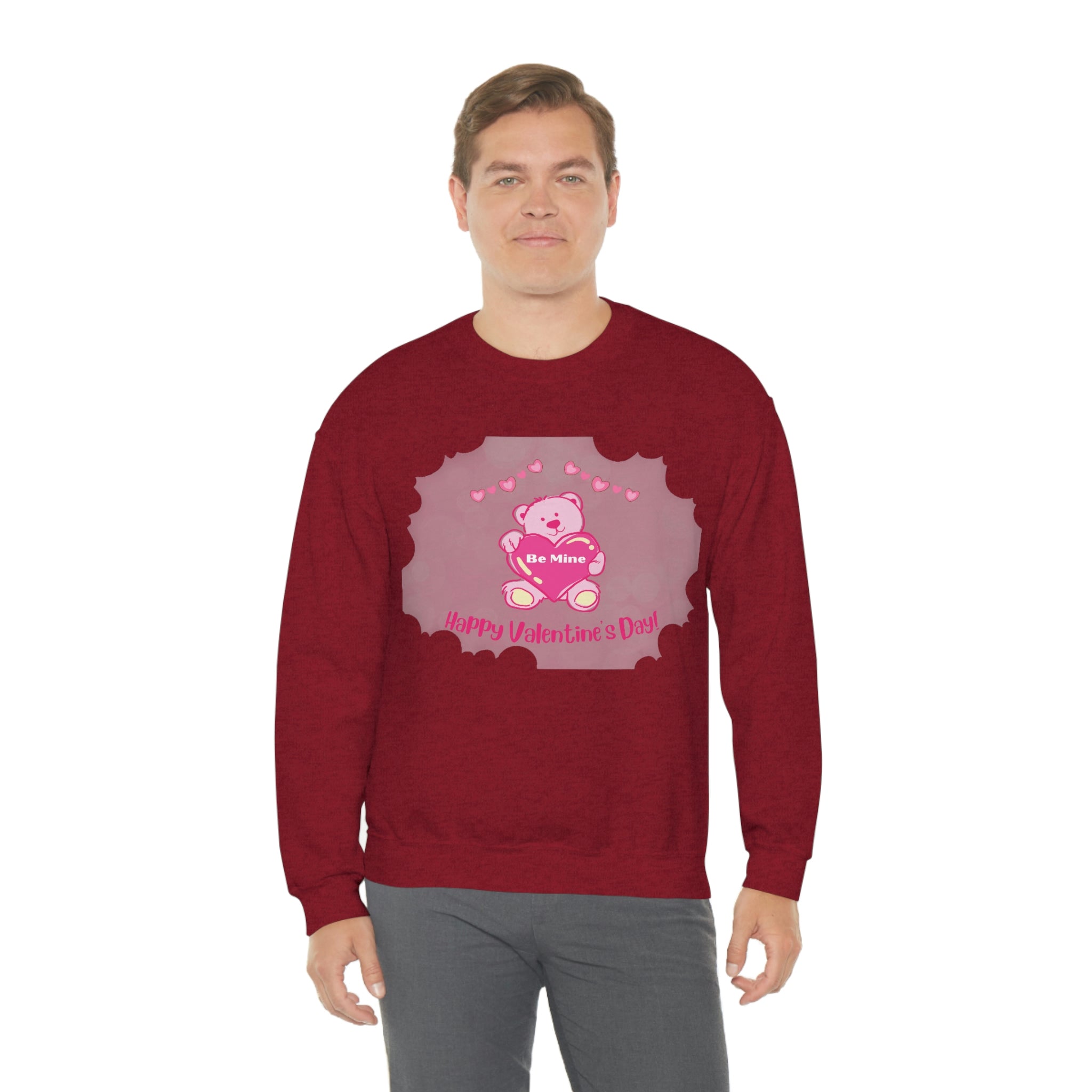 Happy Valentine's Day Be Mine Unisex Heavy Blend™ Crewneck Sweatshirt