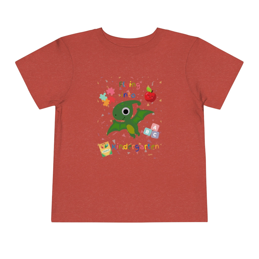 Flying Into Kindergarten Toddler Short Sleeve Tee