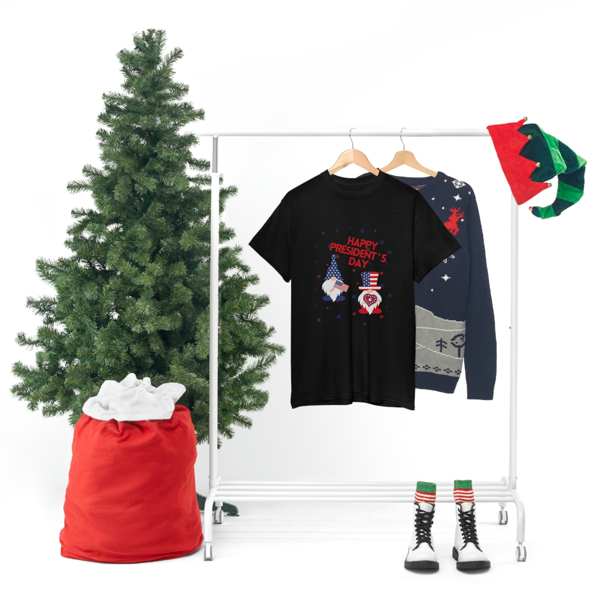 Happy President's Day Gnome Unisex Heavy Cotton Tee