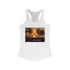 The Beach is the Place Women's Ideal Racerback Tank