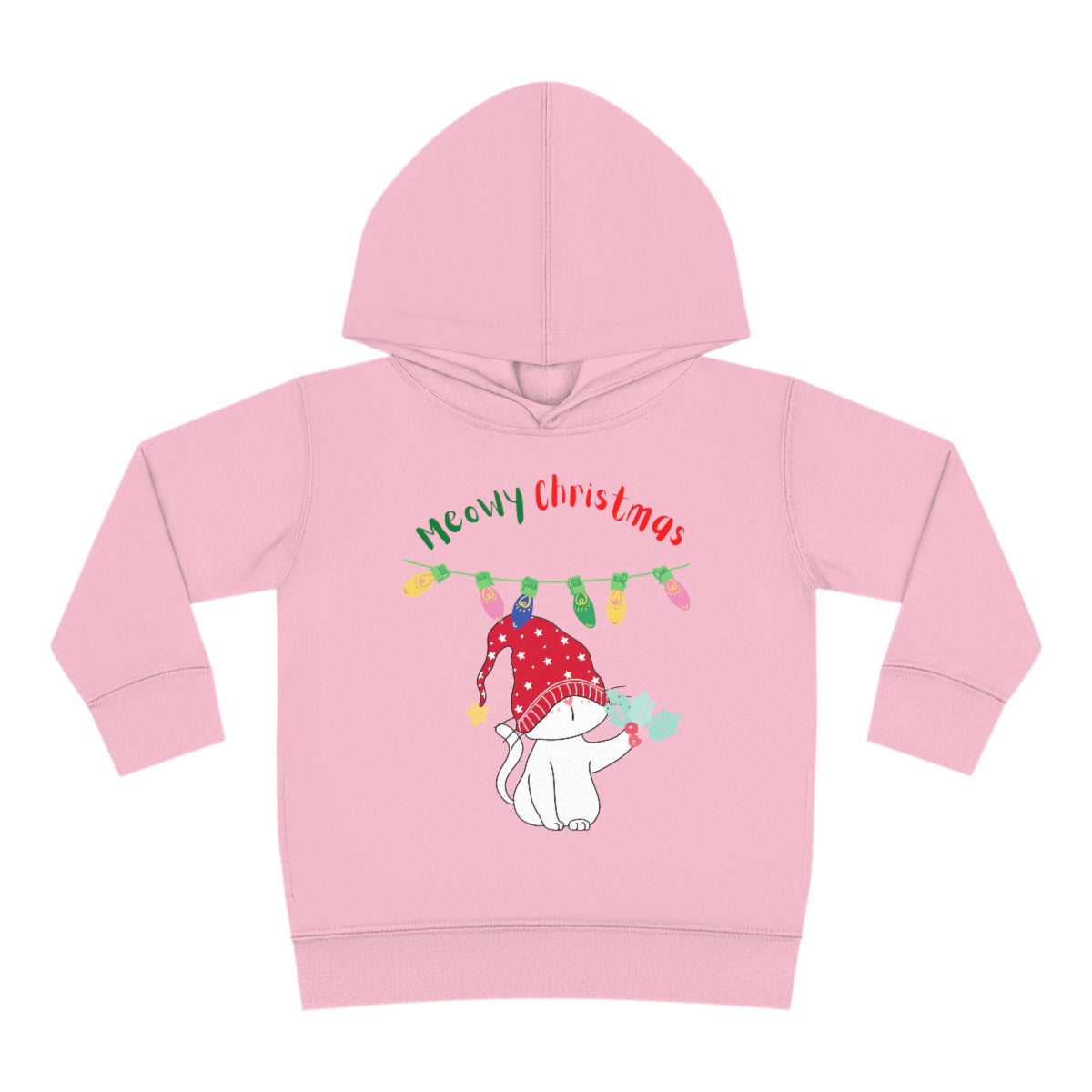 Meowy Christmas Pullover Fleece Hoodie