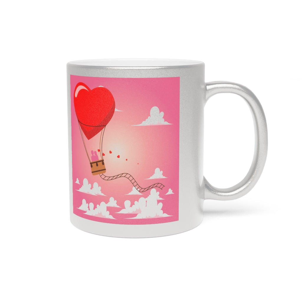 Happy Valentine's Day Metallic Mug (Silver\Gold)