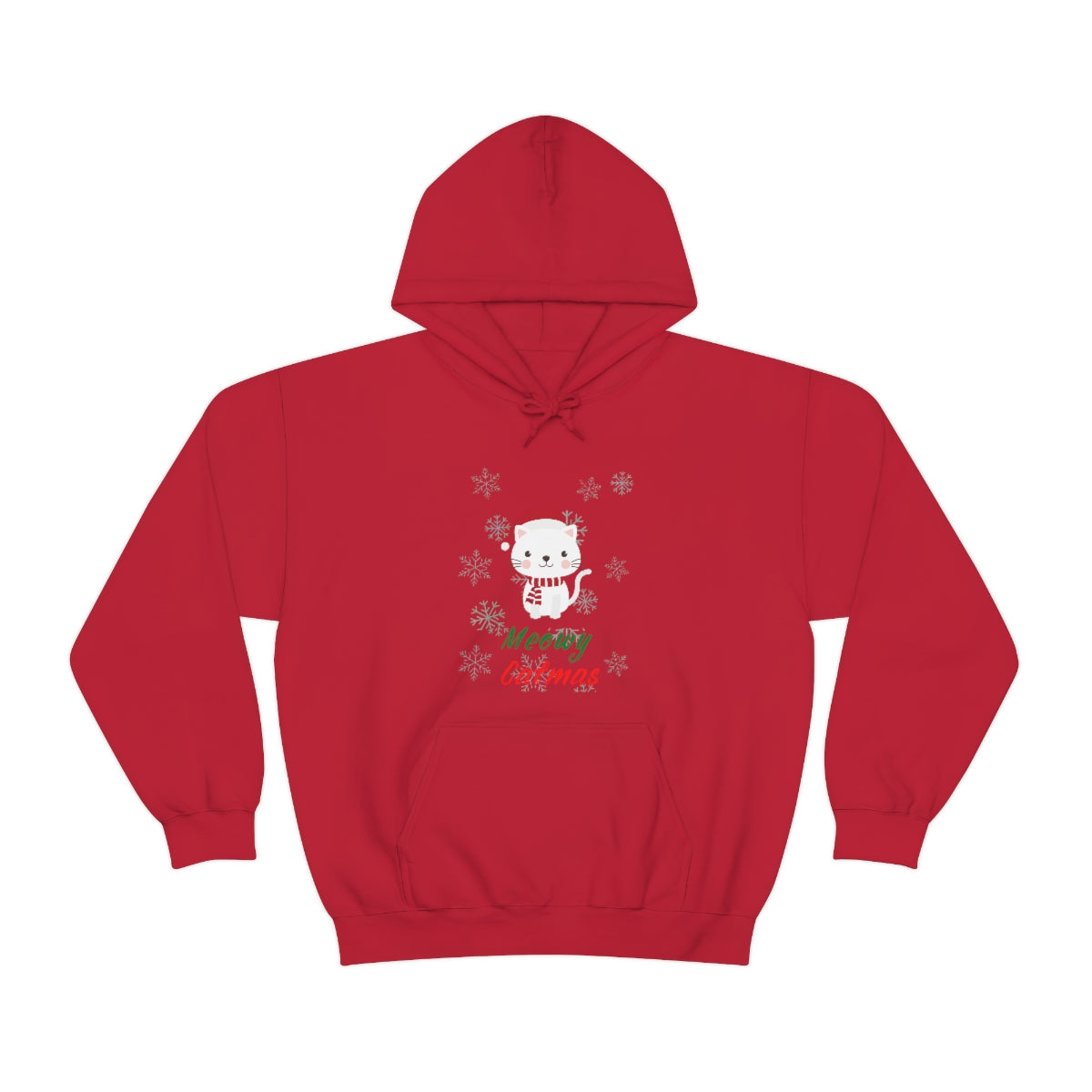 Meowy Catmas Unisex Heavy Blend™ Hooded Sweatshirt