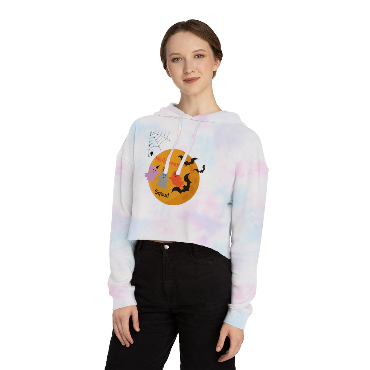 Halloween Squad Women’s Cropped Hooded Sweatshirt