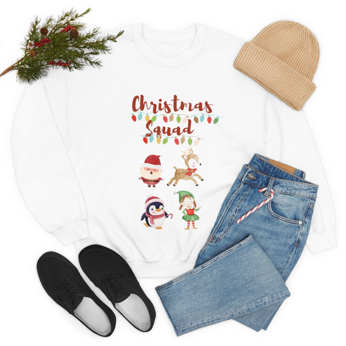 Christmas Squad Unisex Heavy Blend™ Crewneck Sweatshirt