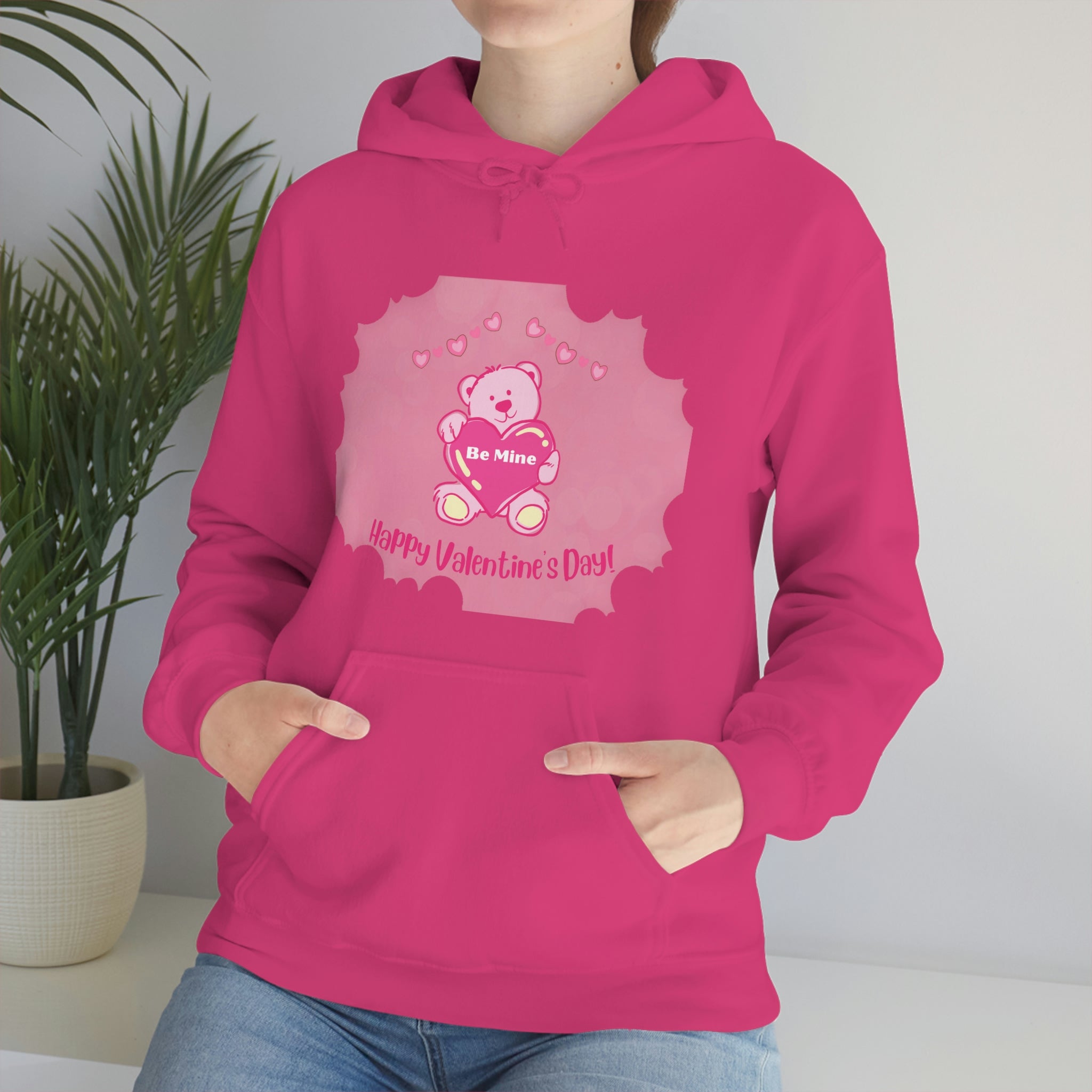 Happy Valentine's Day Be Mine Unisex Heavy Blend™ Hooded Sweatshirt