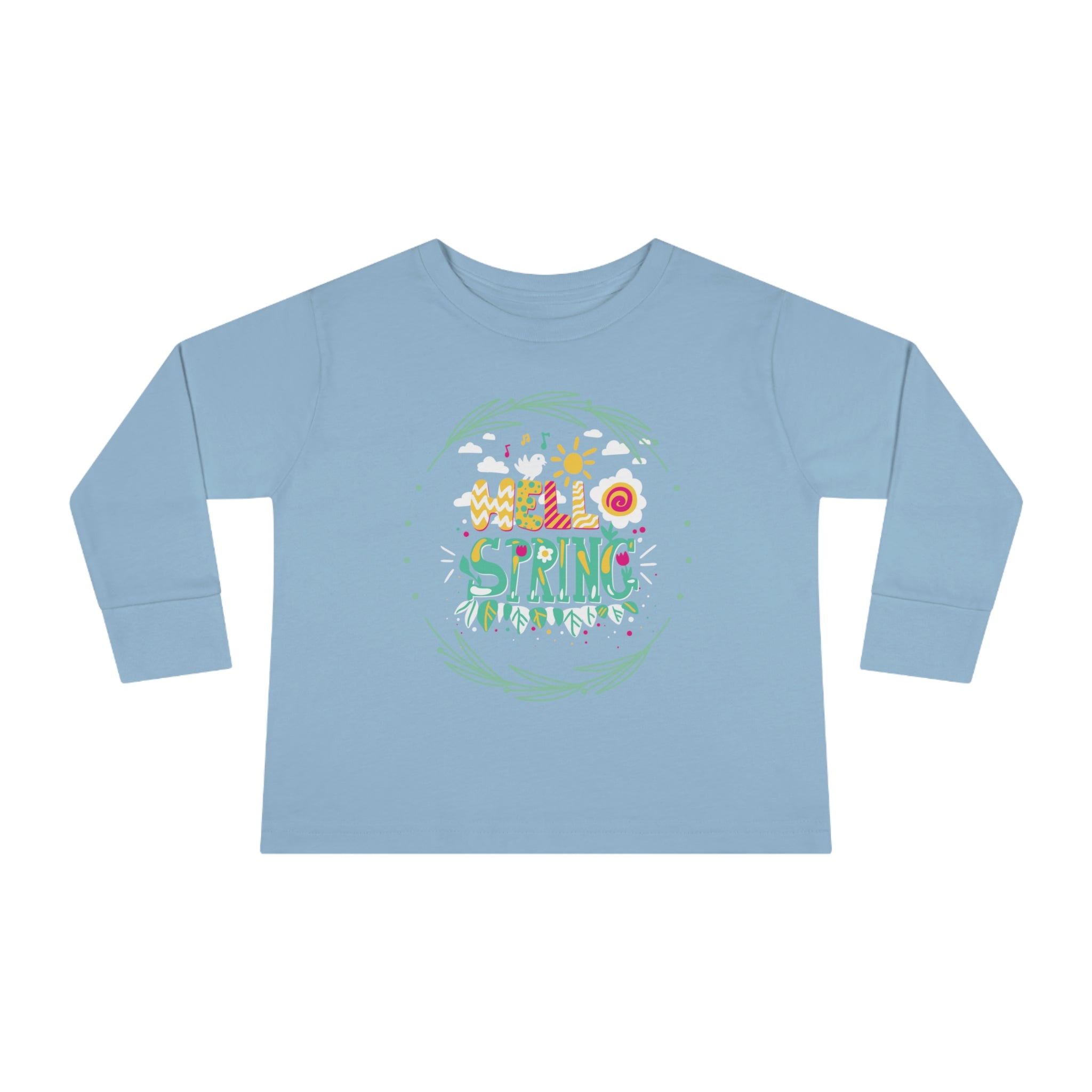 Hello Spring Toddler Long Sleeve Tee