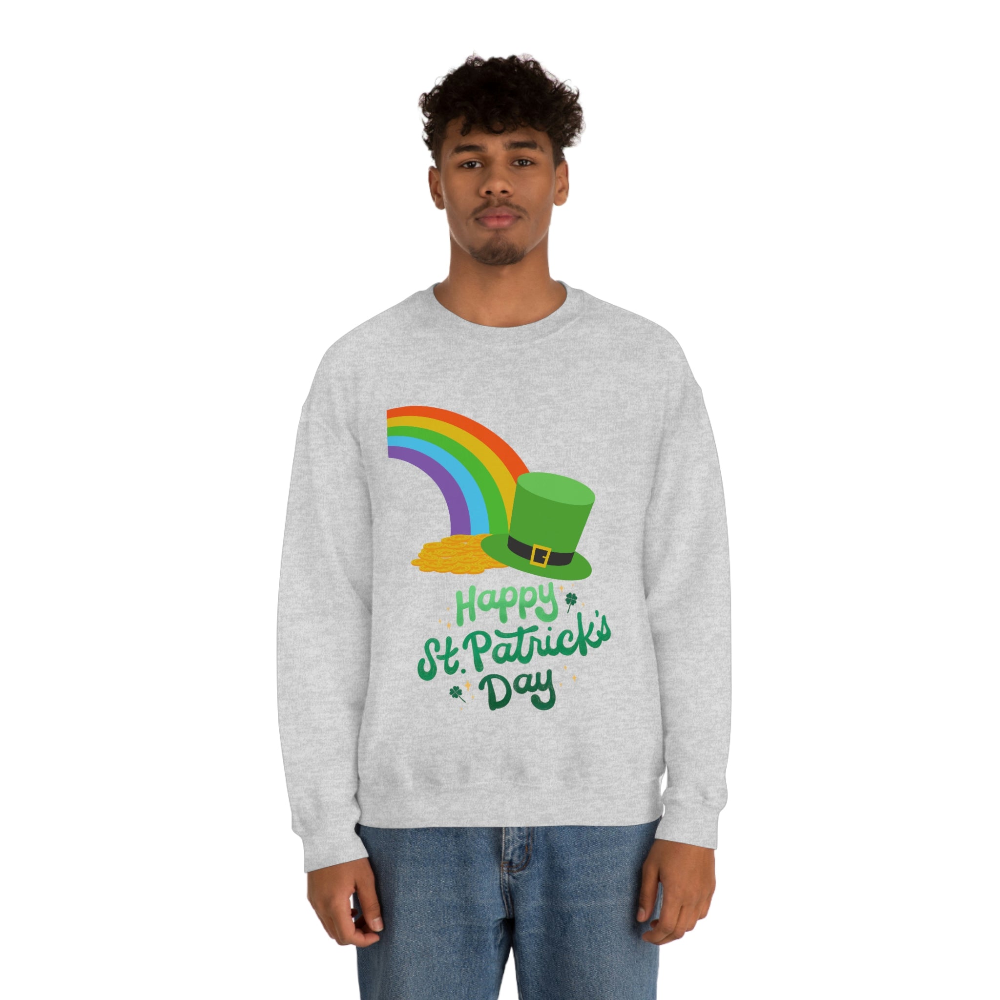 Happy Saint Patrick Day Unisex Heavy Blend™ Crewneck Sweatshirt