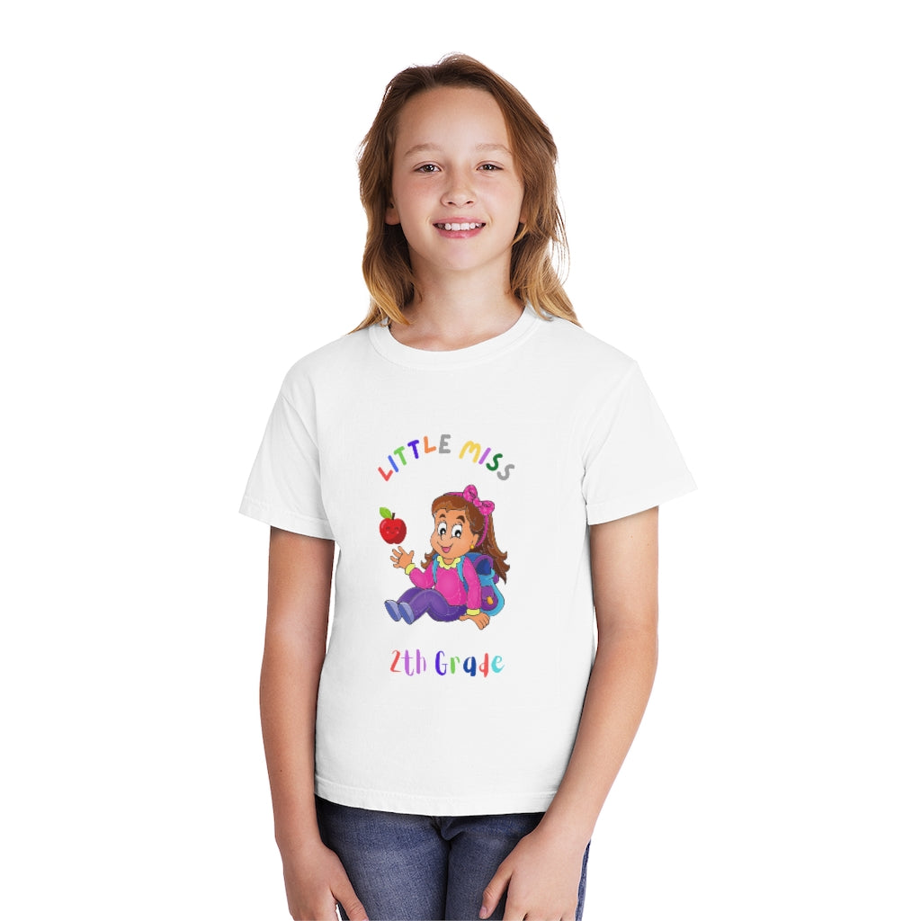 Little Miss 2nd Grade Youth Midweight Tee