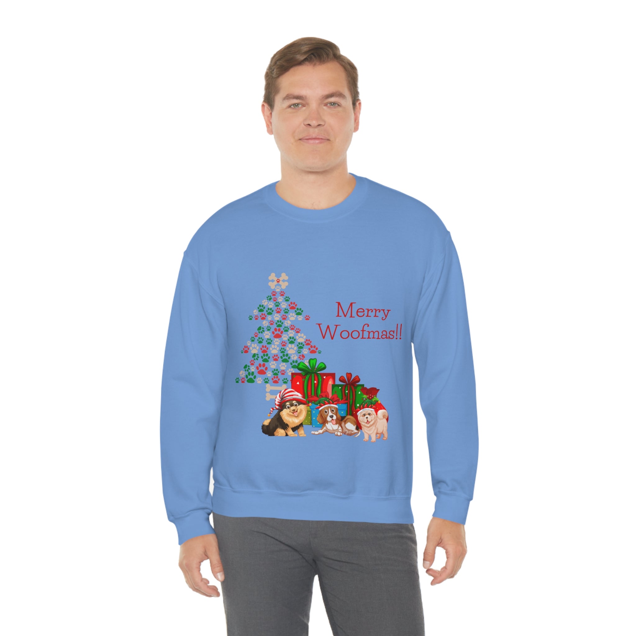 Merry Woolfmas Unisex Heavy Blend™ Crewneck Sweatshirt