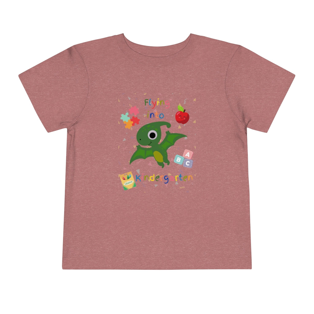 Flying Into Kindergarten Toddler Short Sleeve Tee