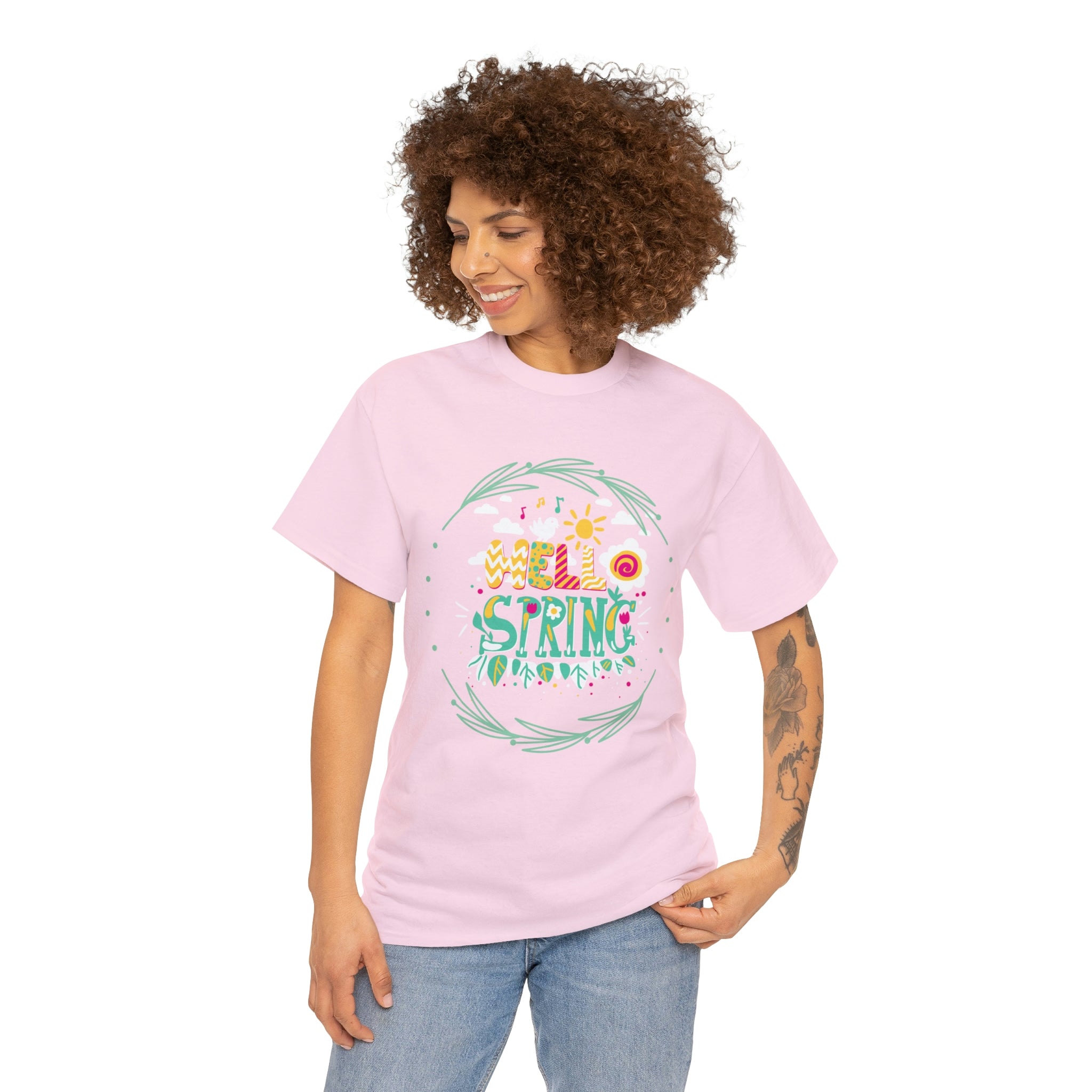 Hello Spring Unisex Heavy Cotton Tee