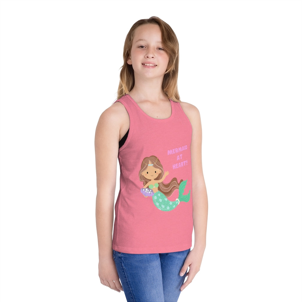 Mermaid at Heart Kid's Jersey Tank Top