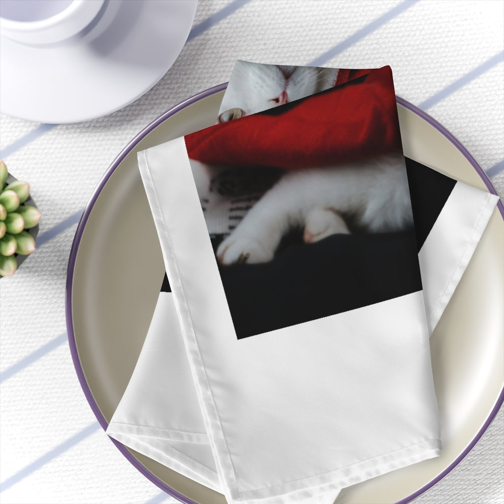 Christmas Kitty Napkins