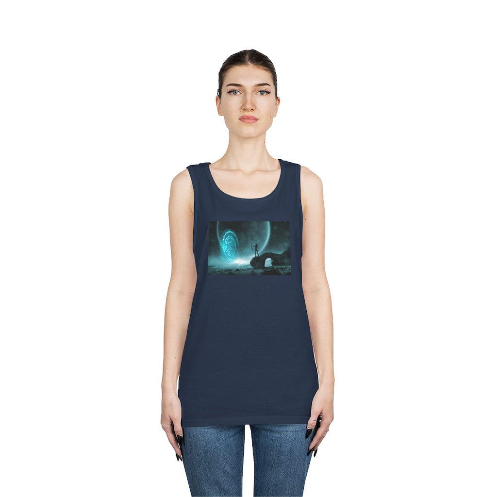 Mystical Moon Unisex Heavy Cotton Tank Top