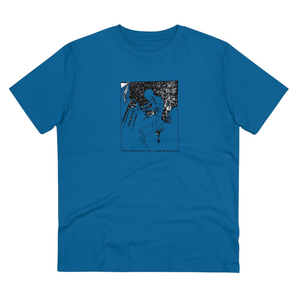 Skeleton Piano Player Organic Creator T-shirt - Unisex