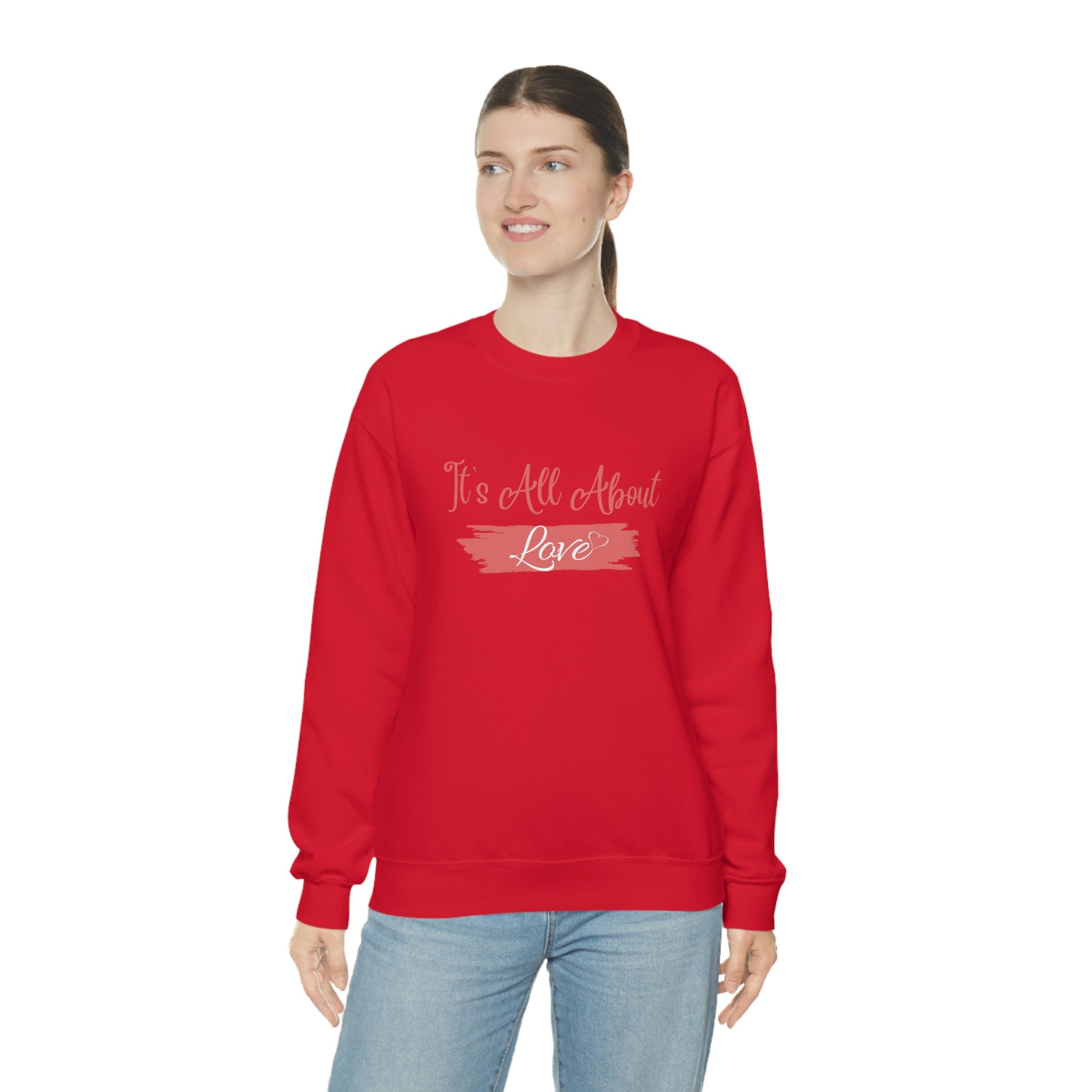 It's All About Love Unisex Heavy Blend™ Crewneck Sweatshirt