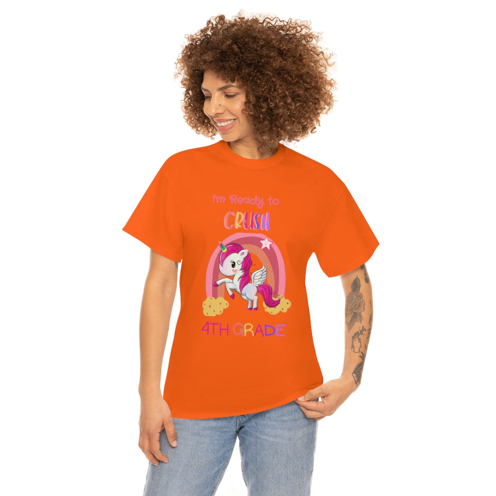 Ready to Crush 4th Grade Unisex Heavy Cotton Tee