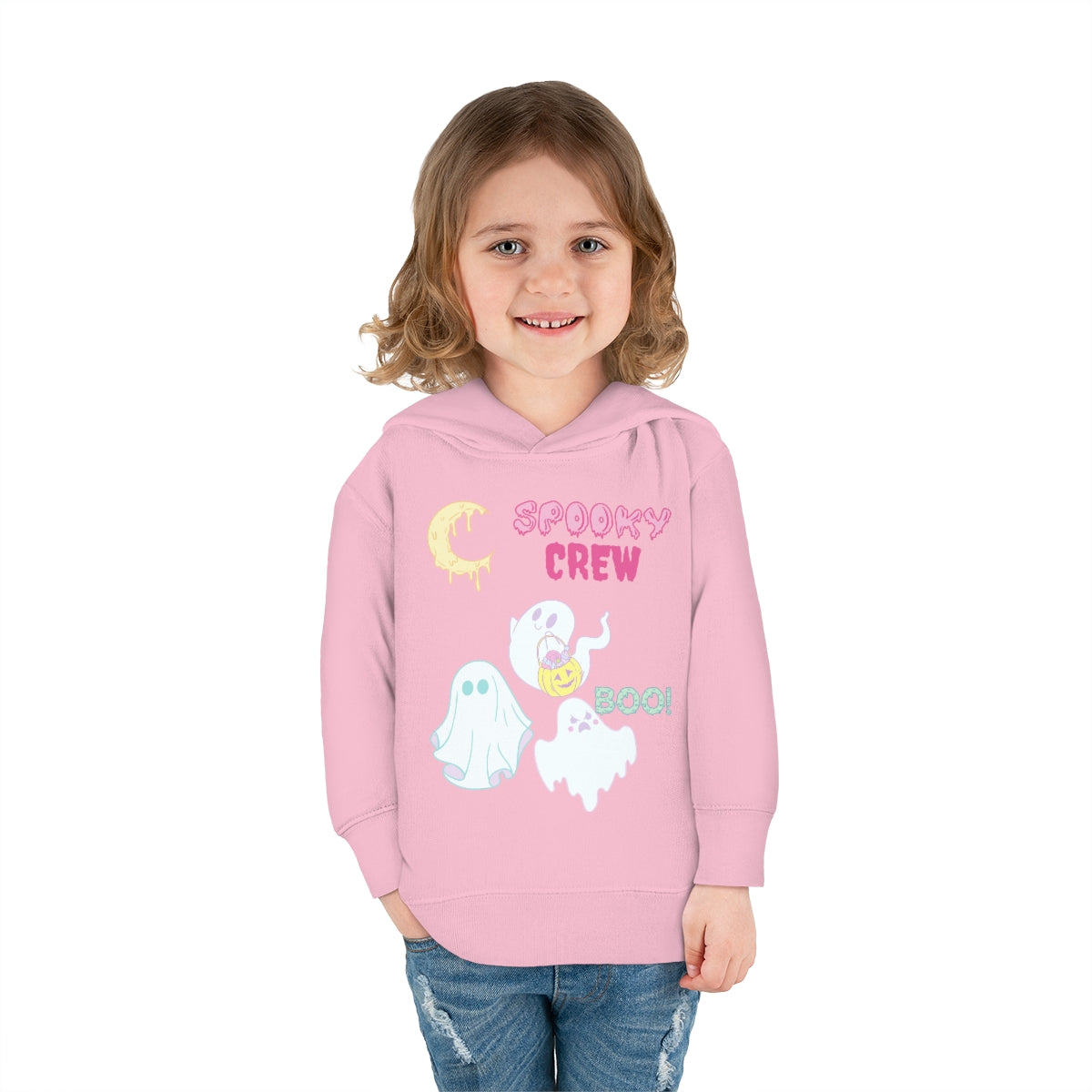 The Spooky Crew BOO Toddler Pullover Fleece Hoodie