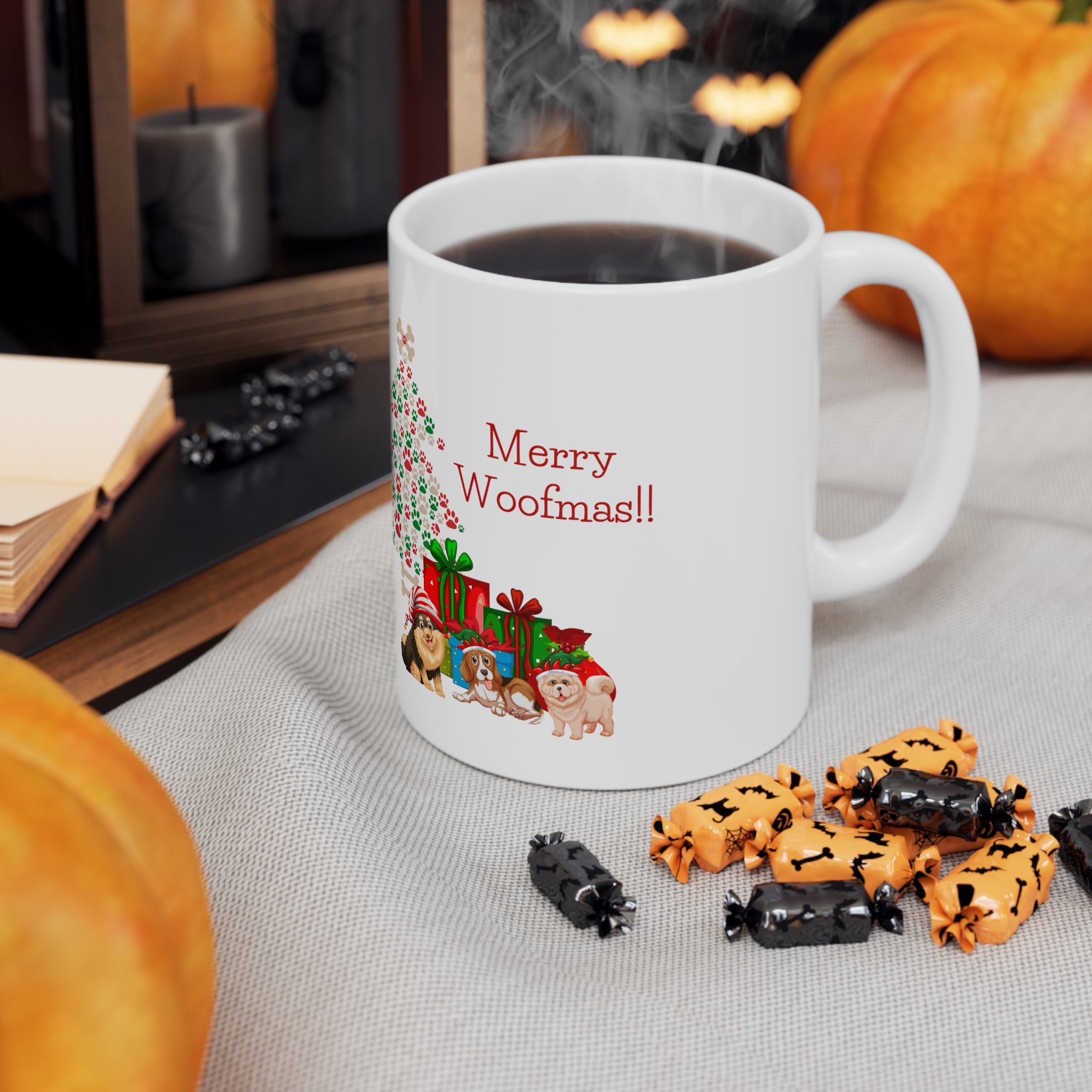 Merry Woolfmas Ceramic Mug 11oz