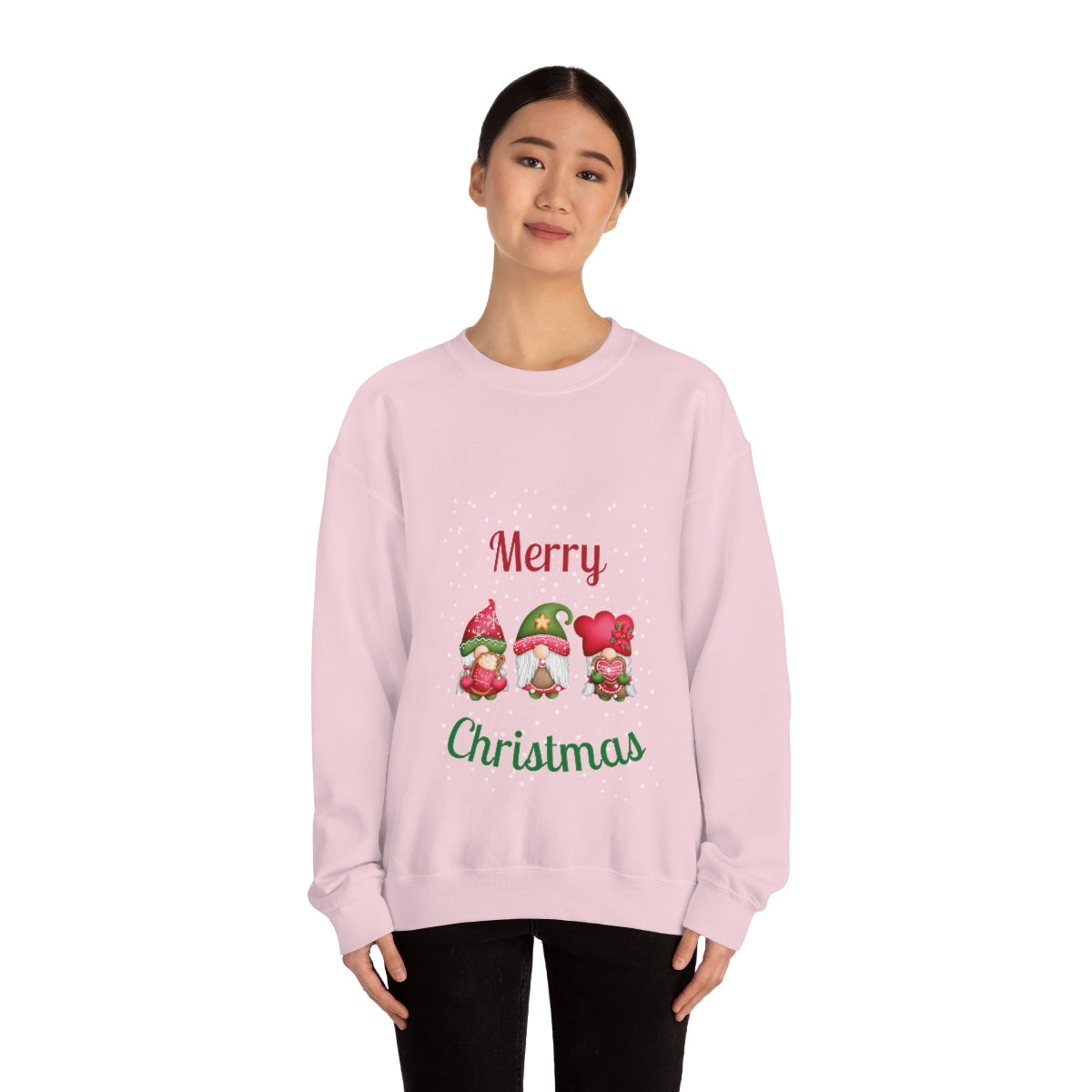 Three Gnomes Merry Christmas Unisex Heavy Blend™ Crewneck Sweatshirt