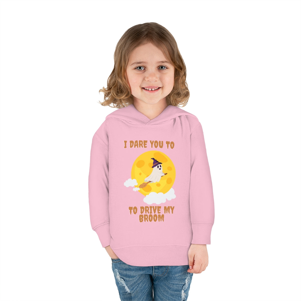 I Dare You to Drive My Broom Toddler Pullover Fleece Hoodie