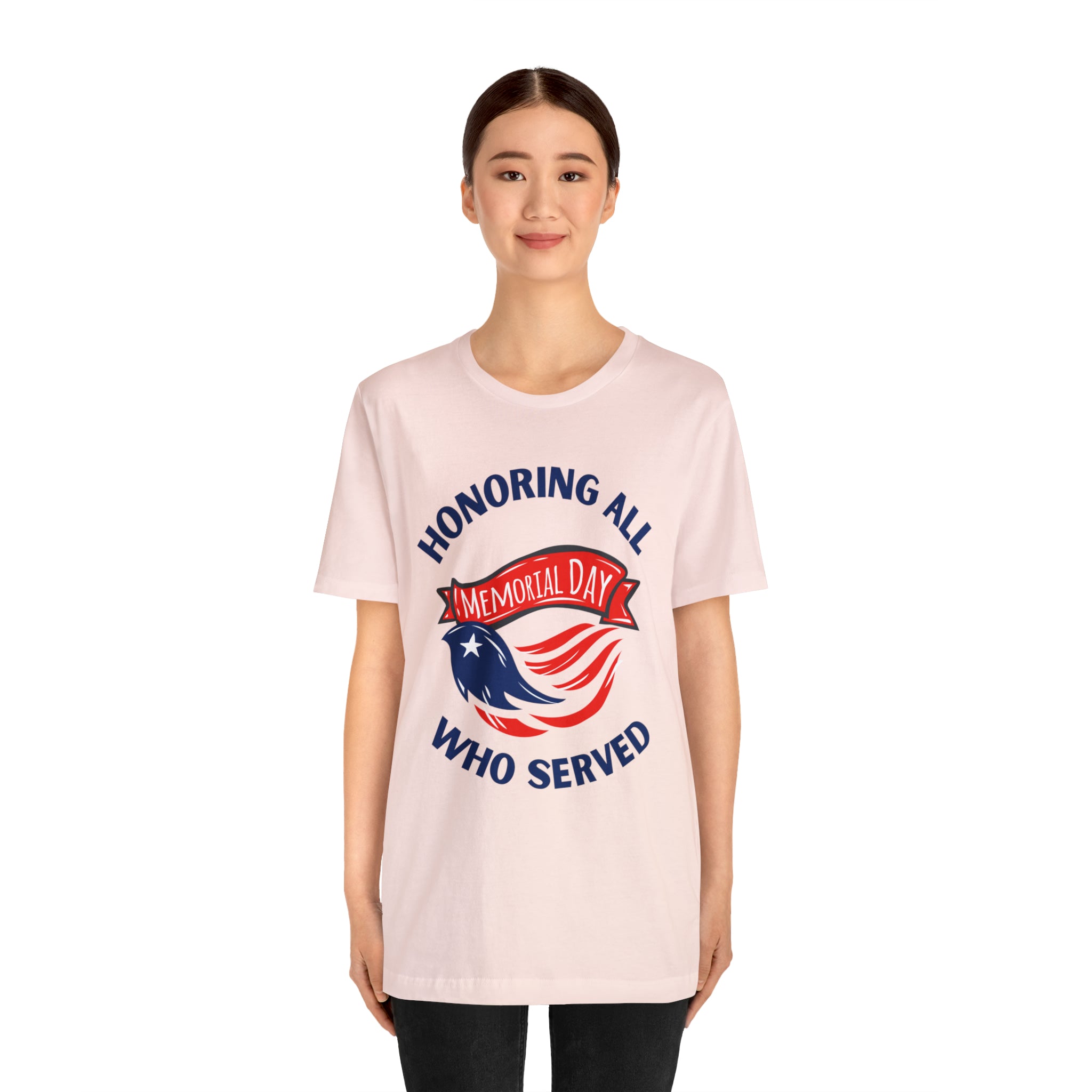 Memorial Day Honoring All Who Served Unisex Jersey Short Sleeve Tee