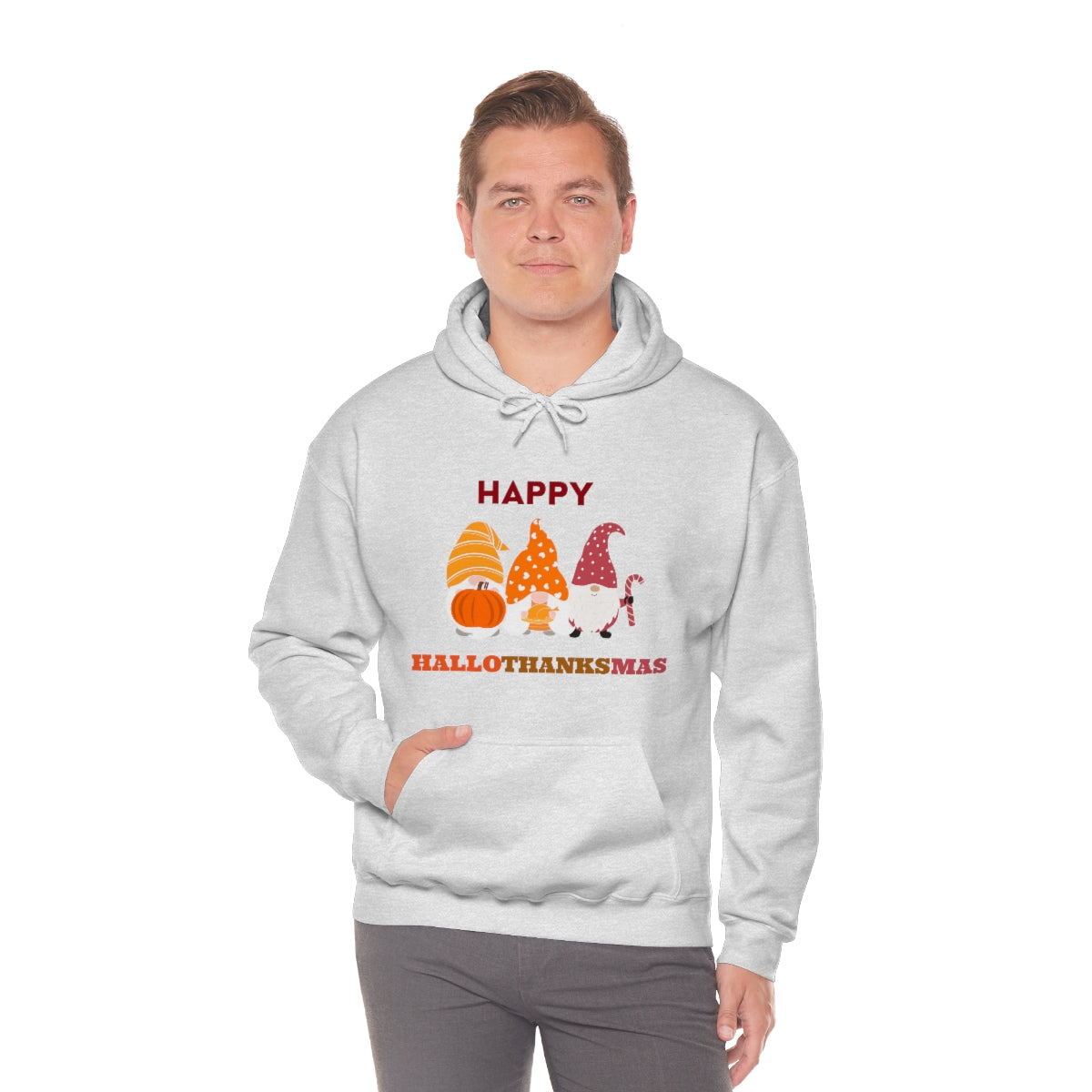 Happy Hallothanksmas Unisex Heavy Blend™ Hooded Sweatshirt