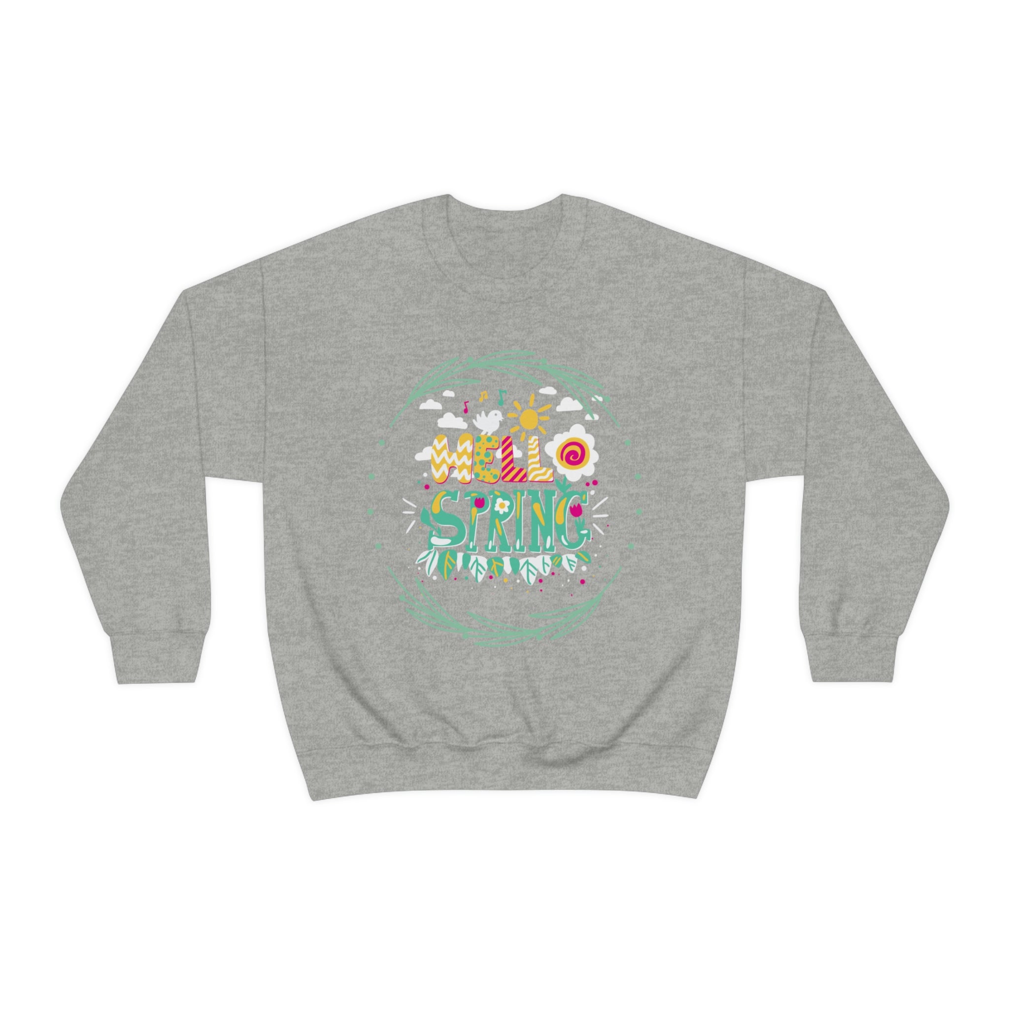 Hello Spring Unisex Heavy Blend™ Crewneck Sweatshirt