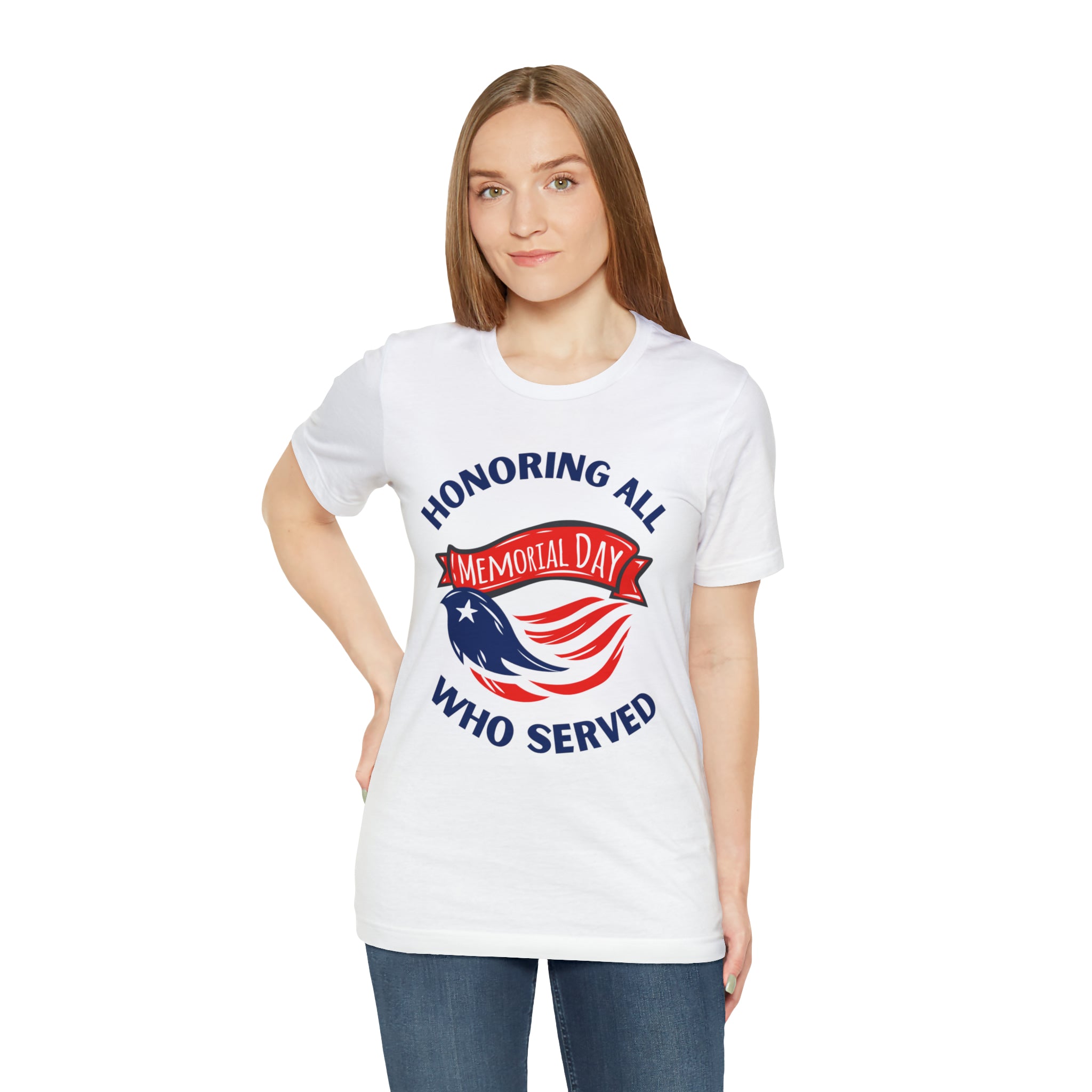 Memorial Day Honoring All Who Served Unisex Jersey Short Sleeve Tee