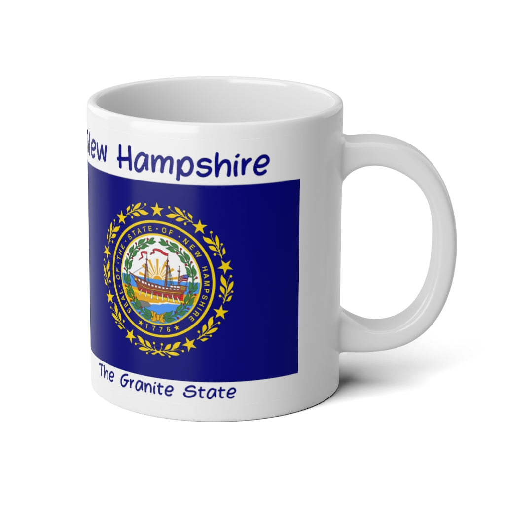 New Hampshire State Flag Jumbo Mug, 20oz