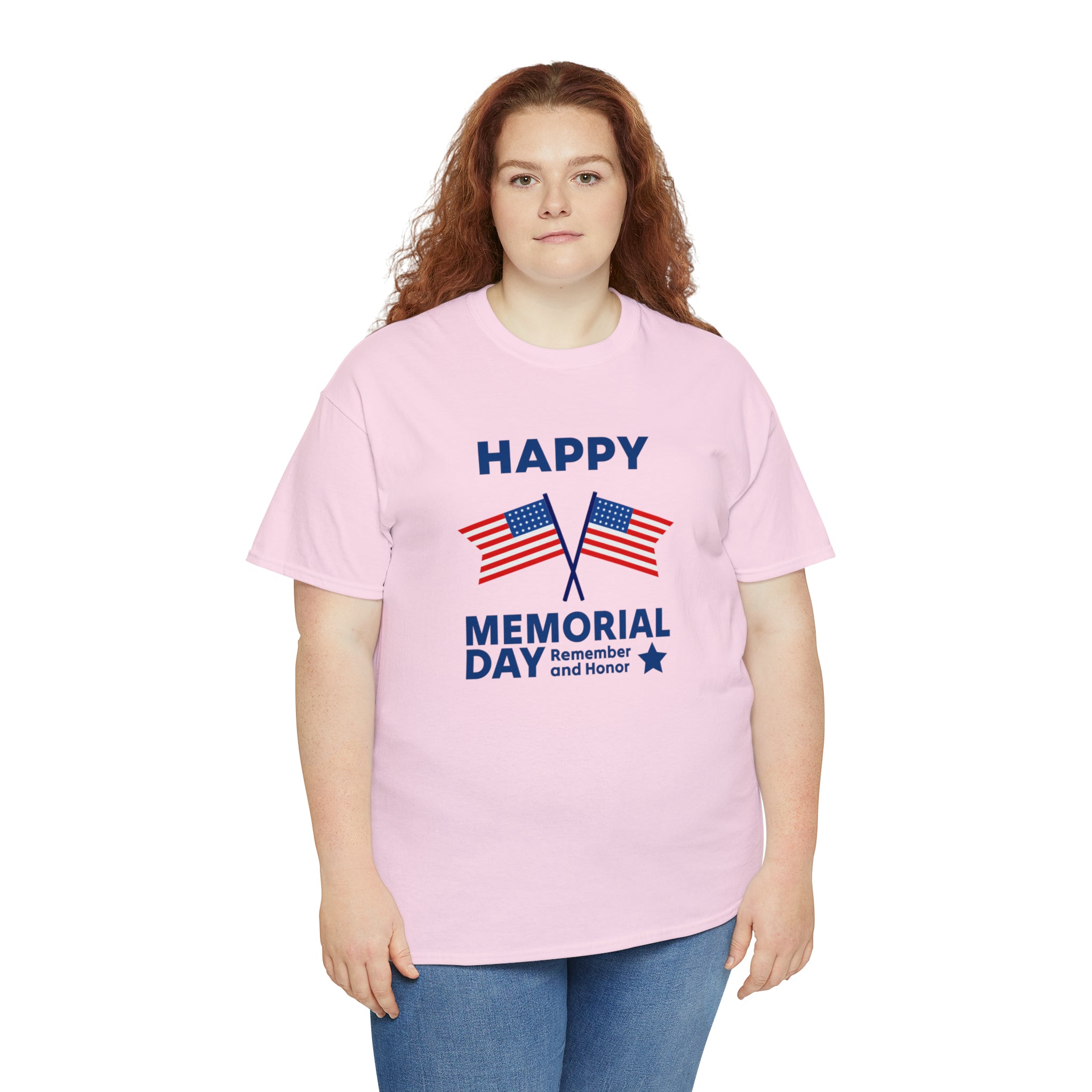 Happy Memorial Day Unisex Heavy Cotton Tee