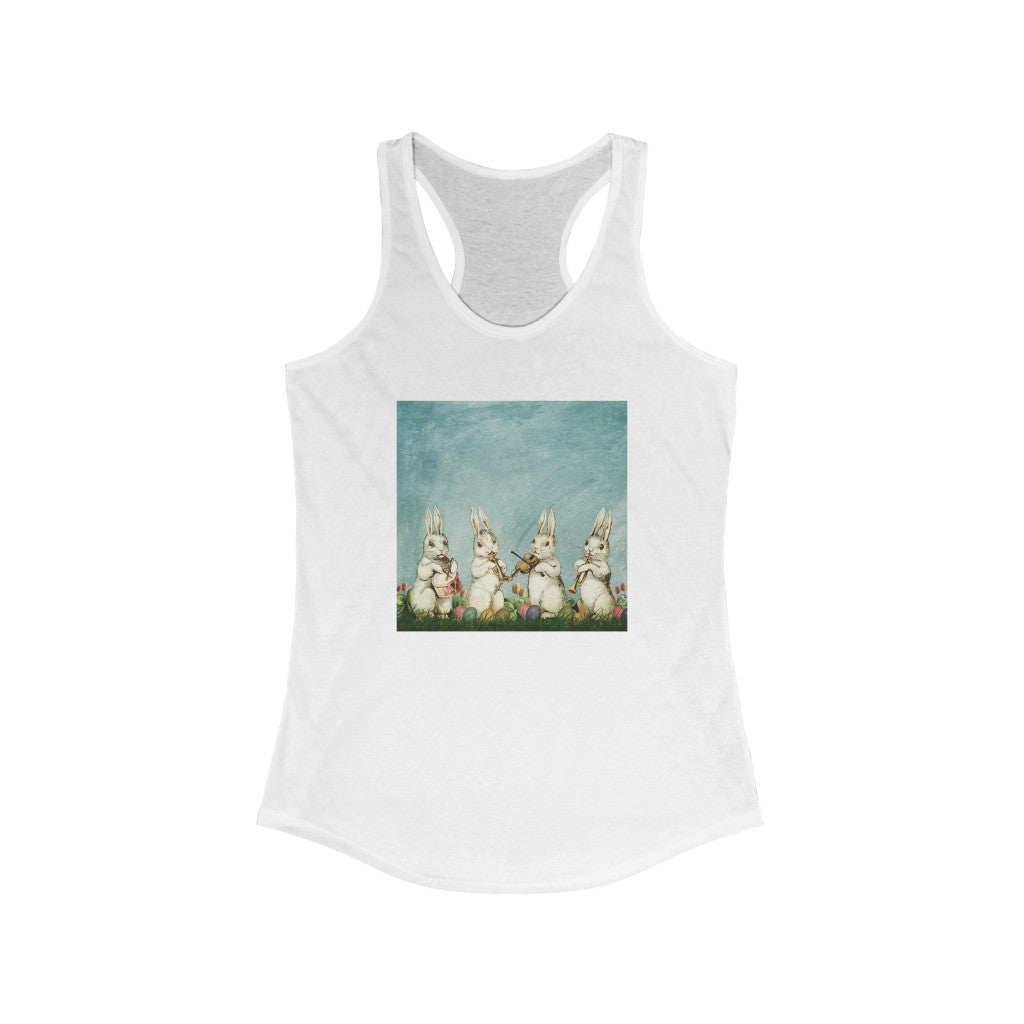 Easter Bunnies Women's Ideal Racerback Tank