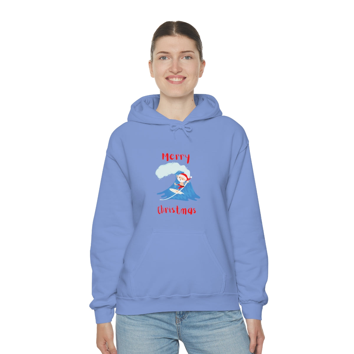 Surfing Santa Unisex Heavy Blend™ Hooded Sweatshirt